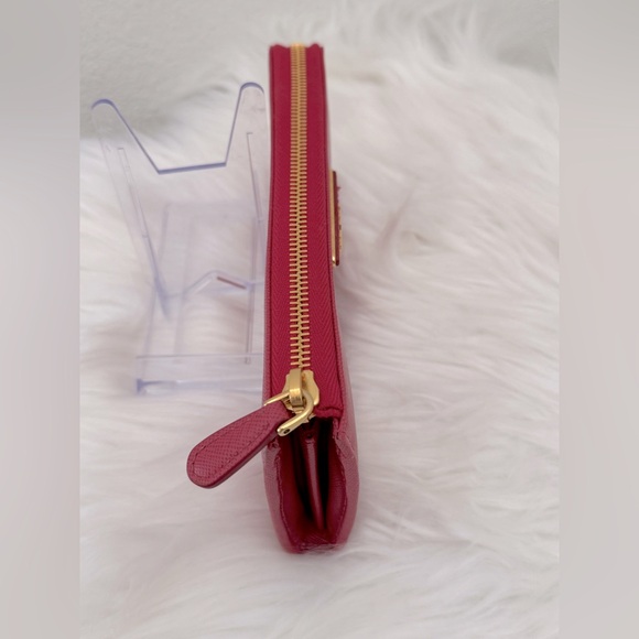 PRADA Milano Saffiano Leather Zippy Long Wallet - Picture 4 of 12